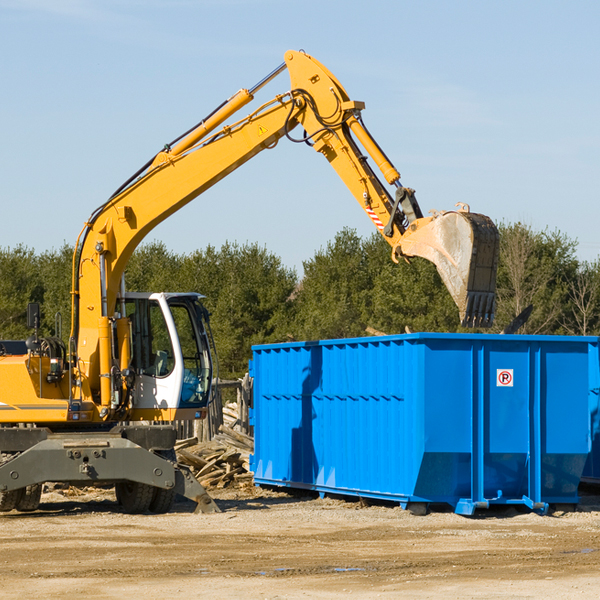 what size residential dumpster rentals are available in St John